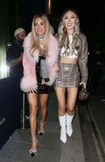 MEGAN BARTON HANSON and DEMI SIMS Leavevs Brit Awards Afterparty in London 02/11/2023