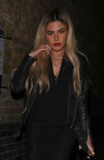 MEGAN BARTON HANSON Arrives at Chiltern Firehouse in London 02/18/2023