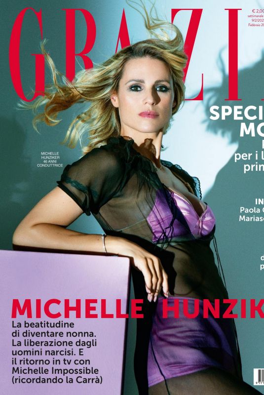 MICHELLE HUNZIKER in Grazia Magazine, Italy February 2023