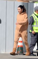 MILA KUNIS and Ashton Kutcher Returning from a Ski Trip in Los Angeles 02/21/2023