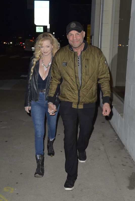 MINDY ROBINSON on a Date Night at Catch in West Hollywood 02/21/2023