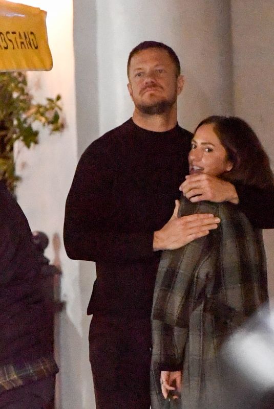 MINKA KELLY and Dan Reynolds Out for Dinner in Los Angeles 02/23/2023