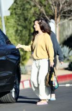 MINKA KELLY Picking Up Her Dog from a Friend