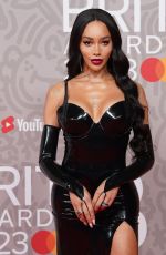 MUNROE BERGDORF at Brit Awards 2023 at O2 Arena in London 02/11/2023