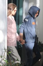 NADIA FERREIRA and Marc Anthony Leaves Setai Hotel in Miami Beach 01/30/2023