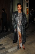 NAOMI ACKIE Arrives at 2023 Vanity Fair Rising Star Baftas Pre-party in London 02/02/2023