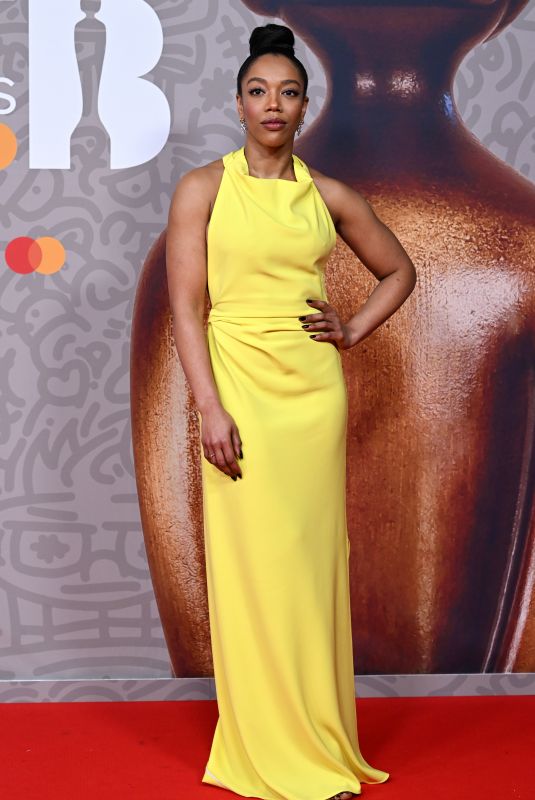 NAOMI ACKIE at Brit Awards 2023 at O2 Arena in London 02/11/2023