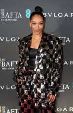 NAOMI ACKIE at EE Bafta Film Awards 2023 Nominees Party in London 02/18/2023