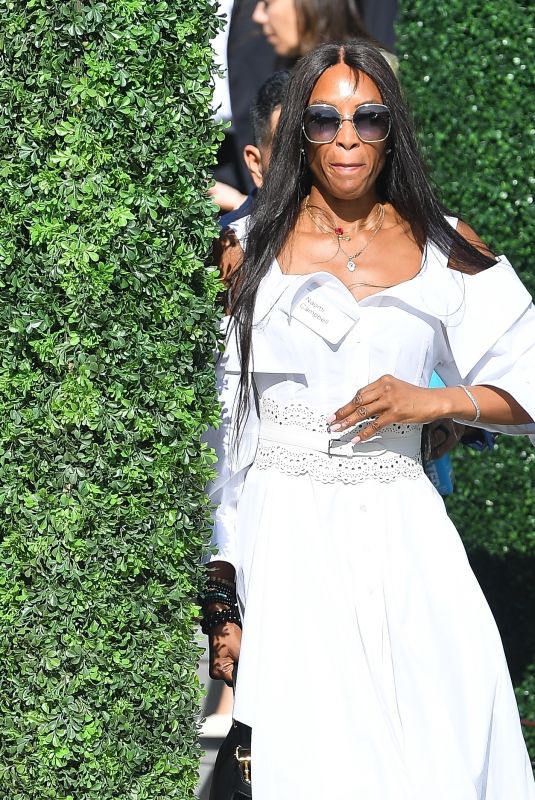 NAOMI CAMPBELL Arrives at a JPMorgan Chase Event in Miami Beach 02/09/2023