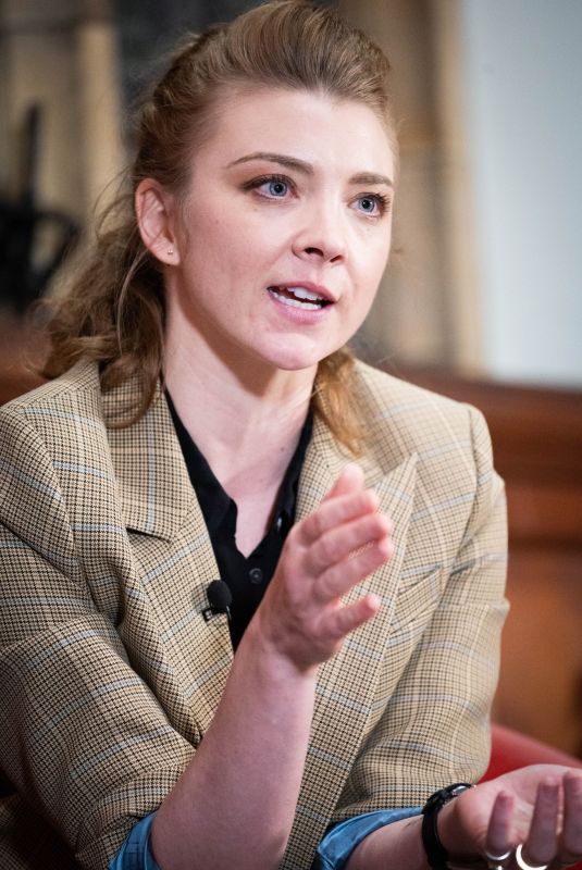 NATALIE DORMER Holding Talks at Oxford Union in Oxford 02/01/2023