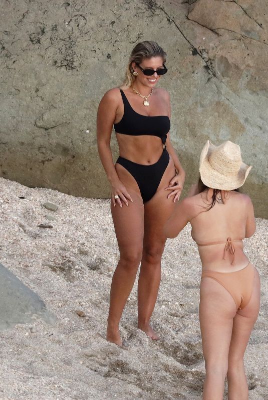 NATASHA OAKLEY and SOPHIA VENTURA in Bikinis at a Beach in St Barts 01/24/2023