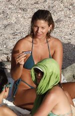 NATASHA OAKLEY and SOPHIA VENTURA in Bikinis at a Beach in St Barts 01/24/2023