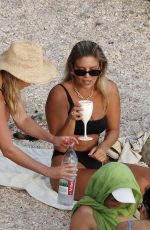 NATASHA OAKLEY and SOPHIA VENTURA in Bikinis at a Beach in St Barts 01/24/2023