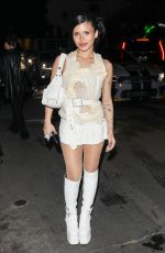 NESSA BARRETT Leaves Pre-Grammys Party at The Hollywood Athletic Club in Los Angeles 02/02/2023