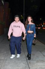 NICOLA PELTZ and Brooklyn Beckham Arrives at Sushi Restaurants in West Hollywood 01/31/2023