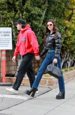 NICOLA PELTZ and Brooklyn Beckham Leaves Matsuhisa in West Hollywood 01/30/2023