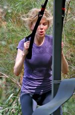 NICOLE KIDMON on a  Workout Session at a Park in Sydney 02/17/2023