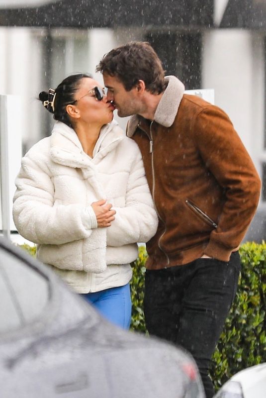 NICOLE SCHERZINGER and Thom Evans Out Kissing in Beverly Hills 02/24/2023