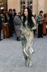 NOAH CYRUS Arrives at Weinsanto Fashion Show in Paris 02/27/2023