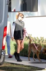 OLIVIA JADE GIANNULLI and LORI LOUGHLIN Take Their Dog for a Walk in Los Angeles 02/07/2023