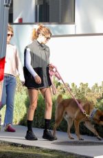 OLIVIA JADE GIANNULLI and LORI LOUGHLIN Take Their Dog for a Walk in Los Angeles 02/07/2023