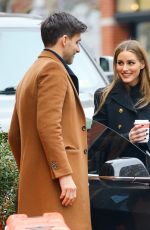 OLIVIA PALERMO Leaves Ambroeus Restaurant in New York 02/09/2023