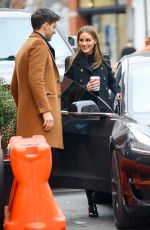 OLIVIA PALERMO Leaves Ambroeus Restaurant in New York 02/09/2023