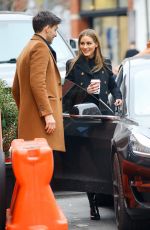 OLIVIA PALERMO Leaves Ambroeus Restaurant in New York 02/09/2023