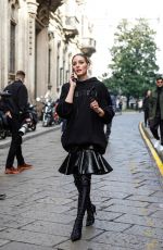 OLIVIA PALERMO Out at Milan Fashion Week 02/25/2023