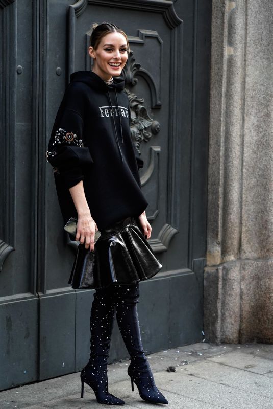 OLIVIA PALERMO Out at Milan Fashion Week 02/25/2023
