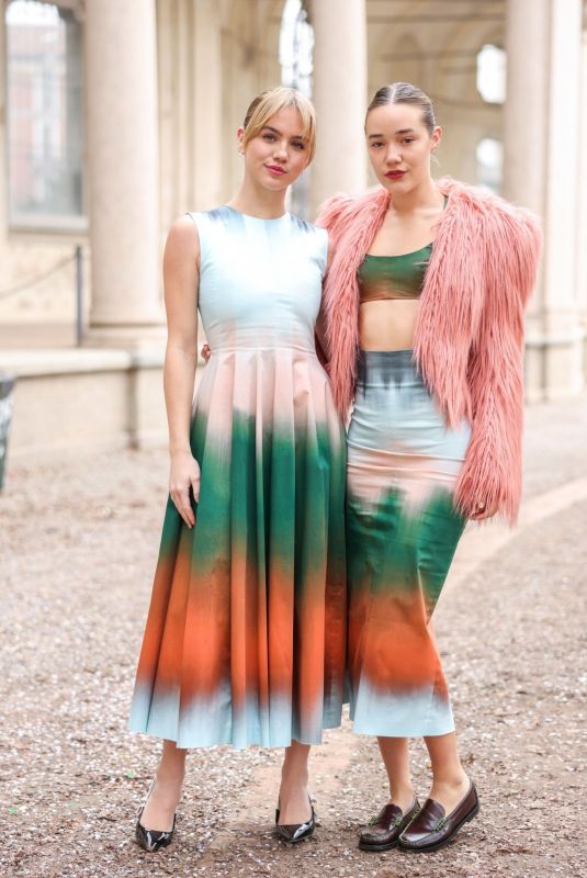 OLIVIA PONTON and EMMA BROOKS at Philosophy Di Lorenzo Serafini Fashion Show in Milan 02/24/2023