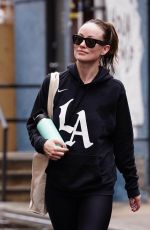 OLIVIA WILDE Arrives at Tracy Anderson Gym in Studio City 02/23/2023