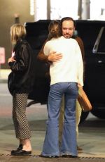 OLIVIA WILDE Chatting with Close Friends at E Baldi Restaurant in Beverly Hills 02/01/2023