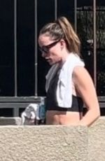 OLIVIA WILDE Heading Home After Workout in Los Angeles 02/14/2023