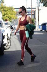 OLIVIA WILDE in Tights Leaves a Gym in Los Angeles 02/15/2023
