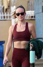 OLIVIA WILDE in Tights Leaves a Gym in Los Angeles 02/15/2023