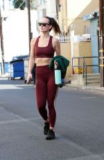 OLIVIA WILDE in Tights Leaves a Gym in Los Angeles 02/15/2023