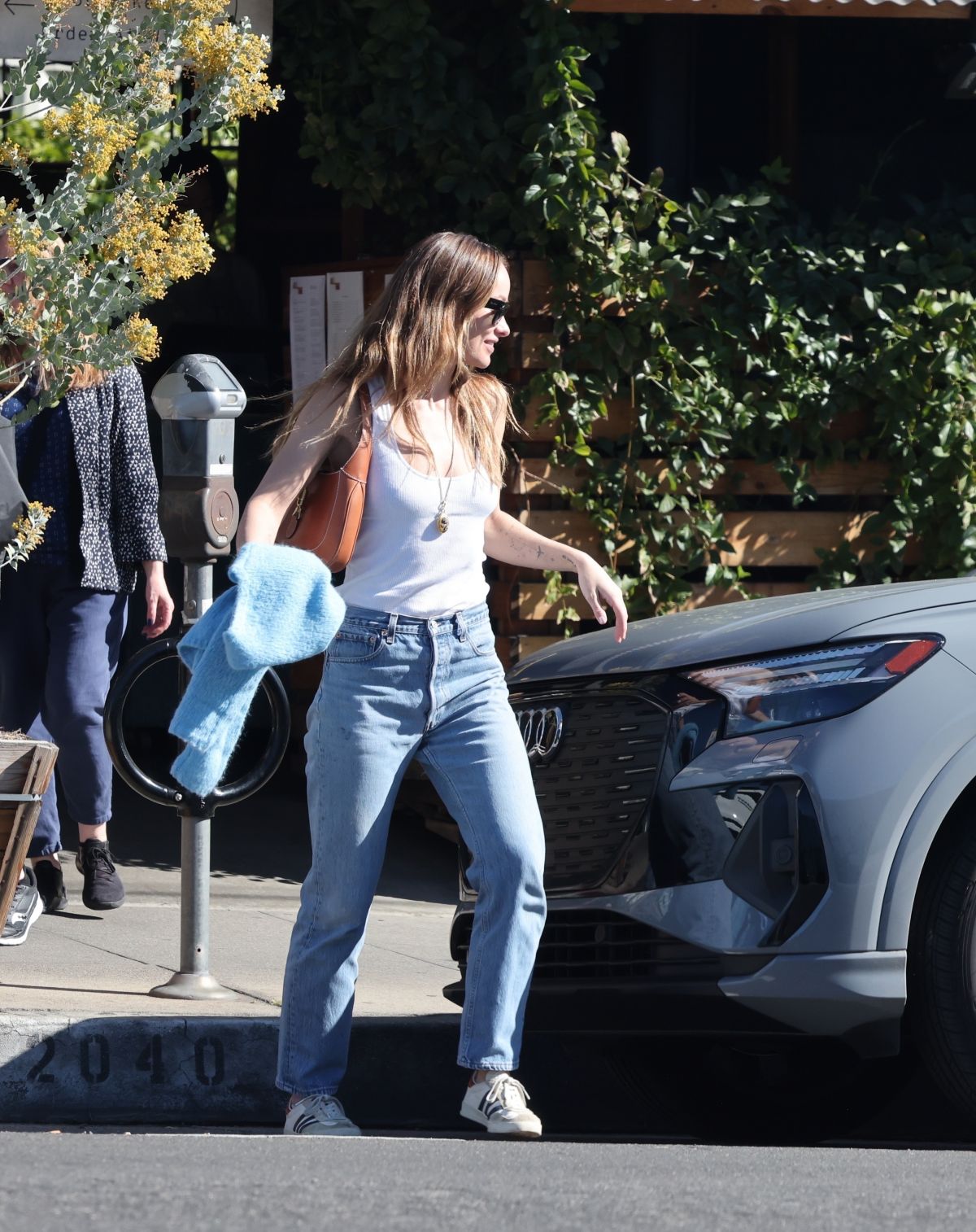 OLIVIA WILDE Leaves a Lunch Date with a Friend at All Time Restaurant ...