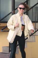 OLIVIA WILDE Leaves Tracy Anderson Gym in Studio City 02/08/2023