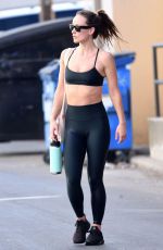 OLIVIA WILDE Leaves Tracy Anderson Gym in Studio City 02/22/2023