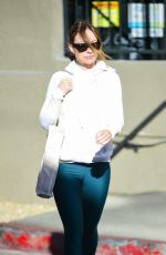 OLIVIA WILDE Leaves Tracy Anderson Gym in Studio City 02/22/2023