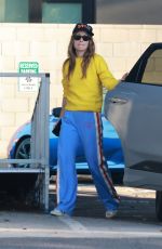 OLIVIA WILDE Spends Time with Her Son at Ice Cream Parlor in Los Angeles 02/20/2023