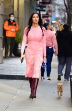PADMA LAKSHMI Out with Her Dog in New York 02/16/2023