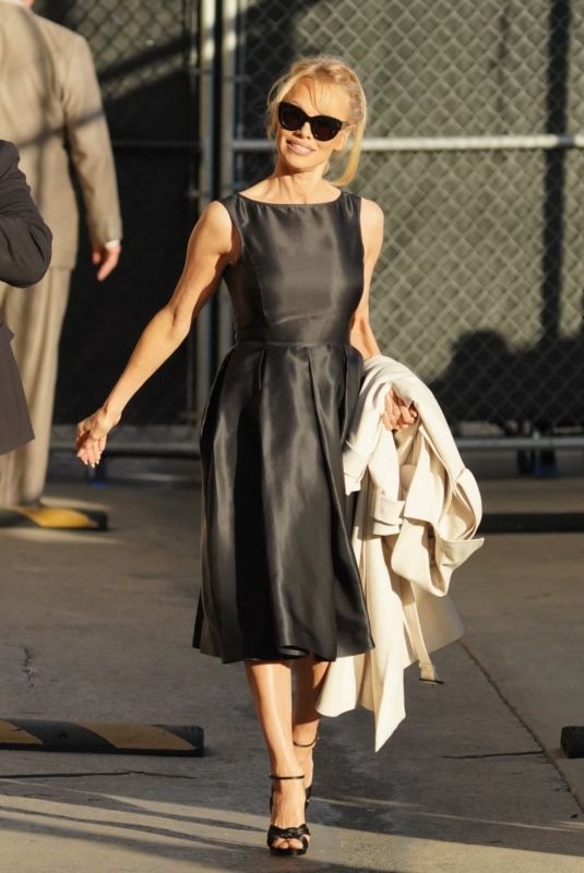 PAMELA ANDERSON Arrives at El Capitan Entertainment Centre in Hollywood 01/31/2012