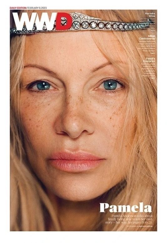 PAMELA ANDERSON For WWD Magazine February 2023 HawtCelebs