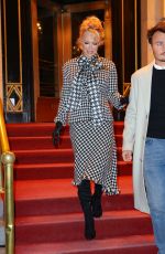PAMELA ANDERSON Out for Dinner with Her Son Brandon Thomas Lee in New York 02/02/2023