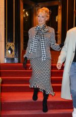 PAMELA ANDERSON Out for Dinner with Her Son Brandon Thomas Lee in New York 02/02/2023