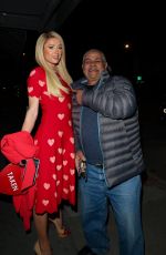 PARIS HILTON Out for Dinner a Craig