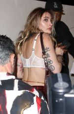 PARIS JACKSON Arrives at a Grammy Party at a Private Residence in Los Angeles 02/03/2023