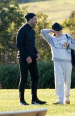 PETA MURGATROYD and Maksim Chmerkovskiy Watch Their Son at His Soccer Game in Malibu 02/06/2023